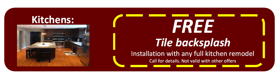 Free tile backsplash special
